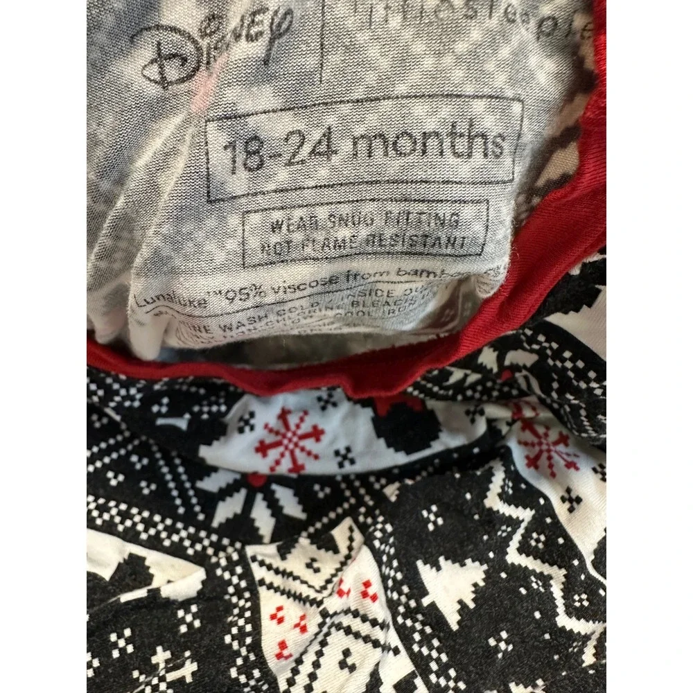 Disney Mickey Mouse Holiday Fair‎ Isle Pajama Set Toddler Kids 18 24 Months